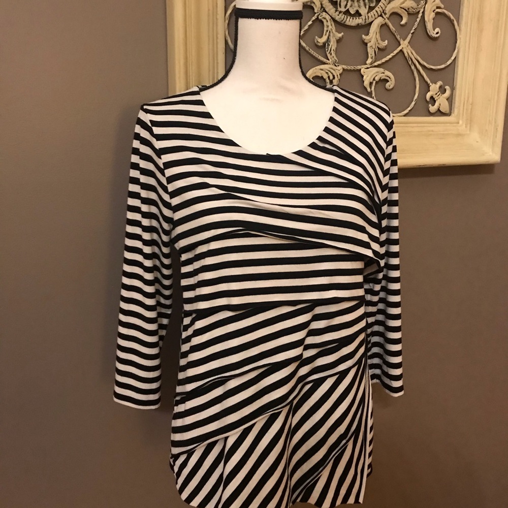 Chico’s size 1 striped top